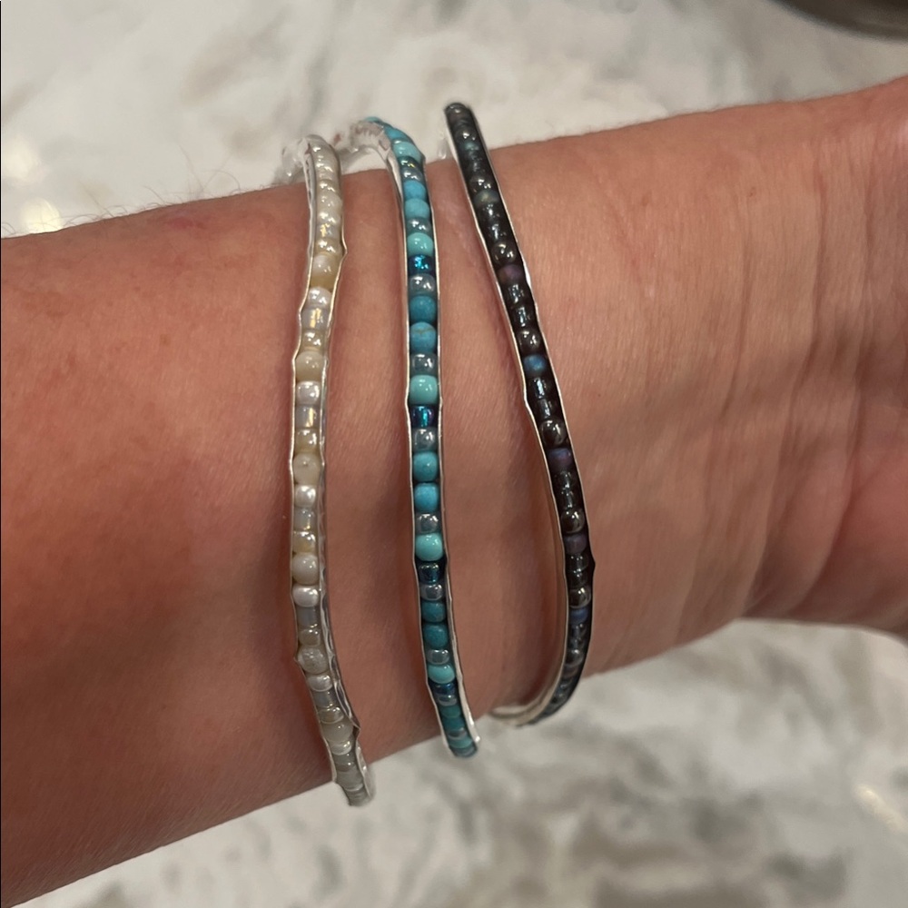 Silpada Elegant Silver Bangle Set